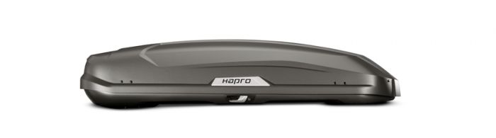 Náhled produktu - Střešní box Hapro Trivor 560 Supermatt Anthracite
