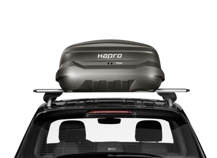Náhled produktu - Střešní box Hapro Trivor 640 Supermatt Anthracite