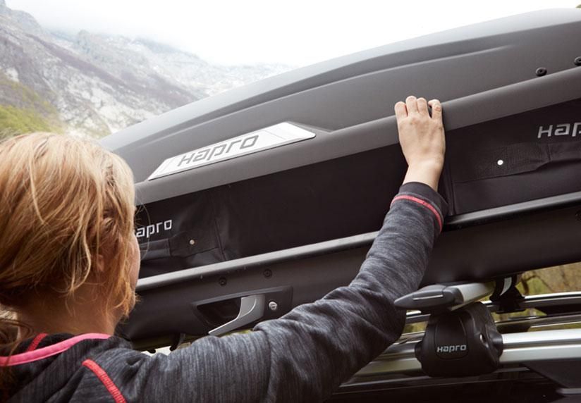 Náhled produktu - Střešní box Hapro Trivor 440 Anthracite