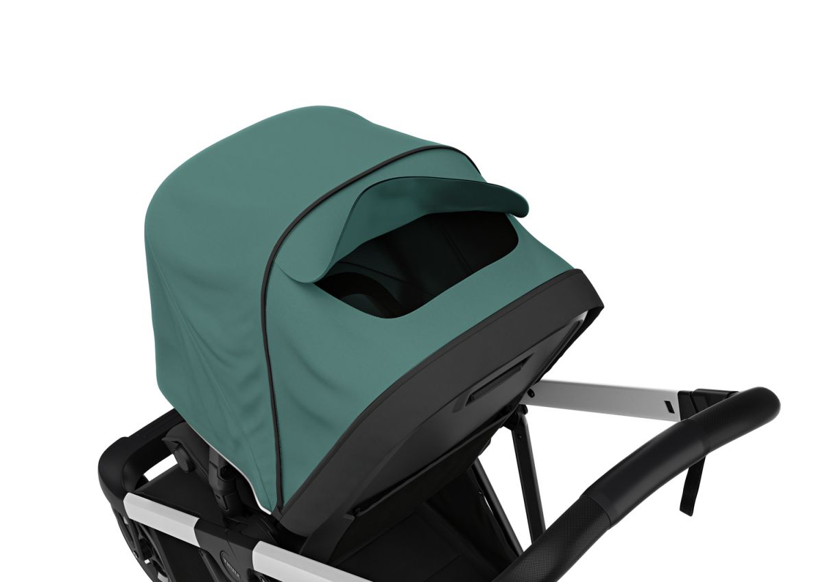 Náhled produktu - Kočárek Thule Shine Mallard Green on Aluminum  + korbička