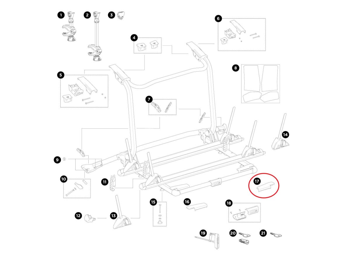 Náhled produktu - Thule Cover Platform Right 54303