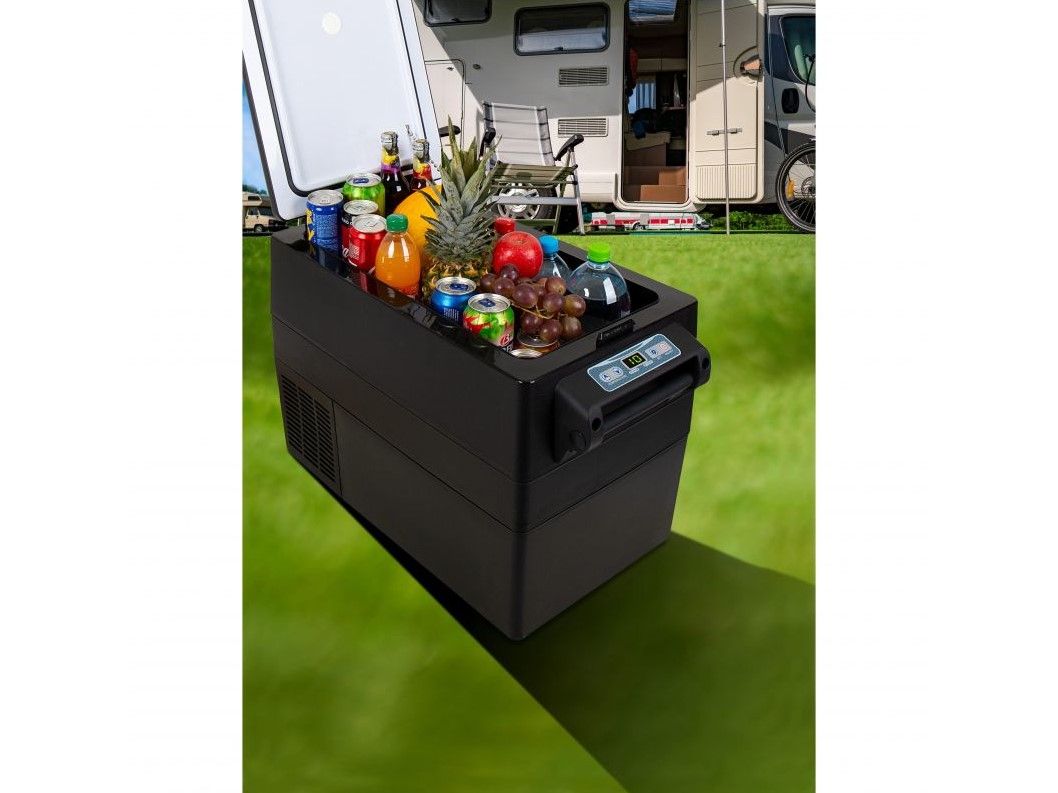 Náhled produktu - Autochladnička / mraznička / lednice kompresorová / chladící box do auta Aroso 12V/24V/230V 42l -20°