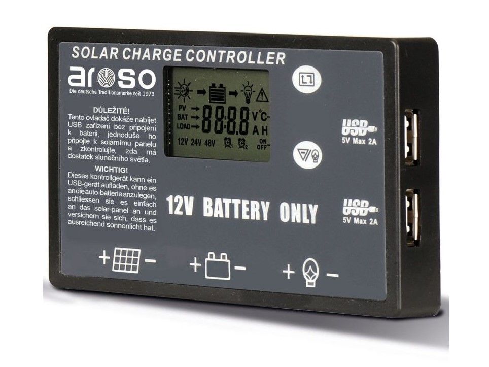Náhled produktu - Solární panel rozkládací přenosný s PWM regulátorem 220W 12V/24V 212x73cm - do auta / na kempování