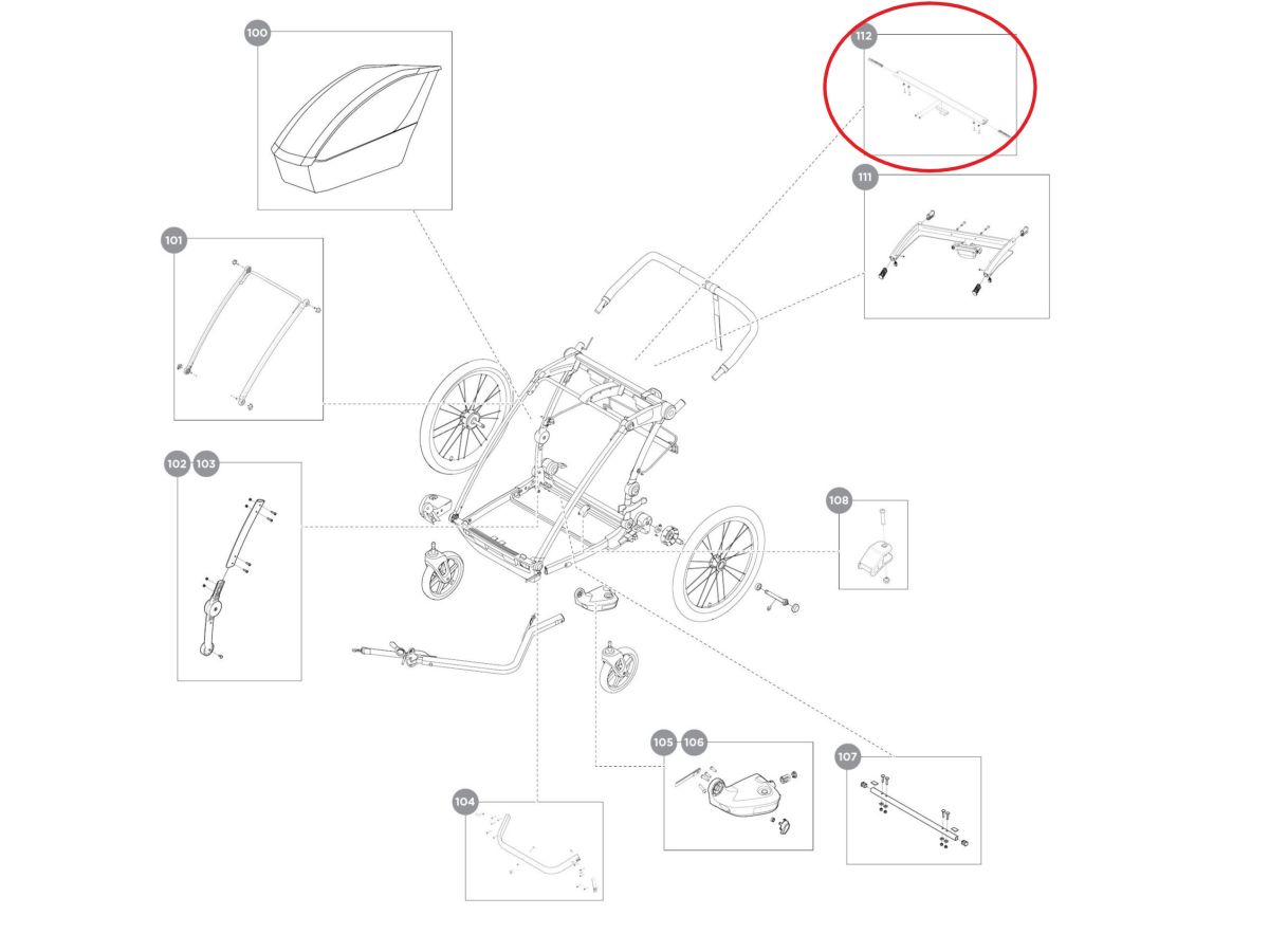 Náhled produktu - Thule Accessory Crossbar-Double 17-X 40105275