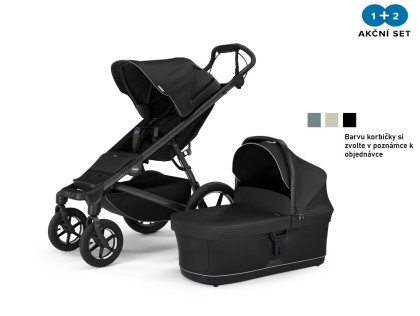 Thule Urban Glide 3 Black 4-Wheel + hluboká korba (volitelná barva) + DOPRAVA ZDARMA