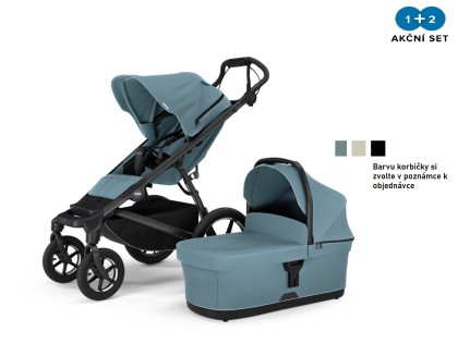 Thule Urban Glide 3 Mid-Blue 4-Wheel + hluboká korba (volitelná barva) + DOPRAVA ZDARMA