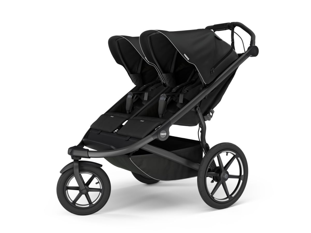 Náhled produktu - Thule Urban Glide 3 Double Black + adaptéry na autosedačku + hluboká korba (libovolná barva)