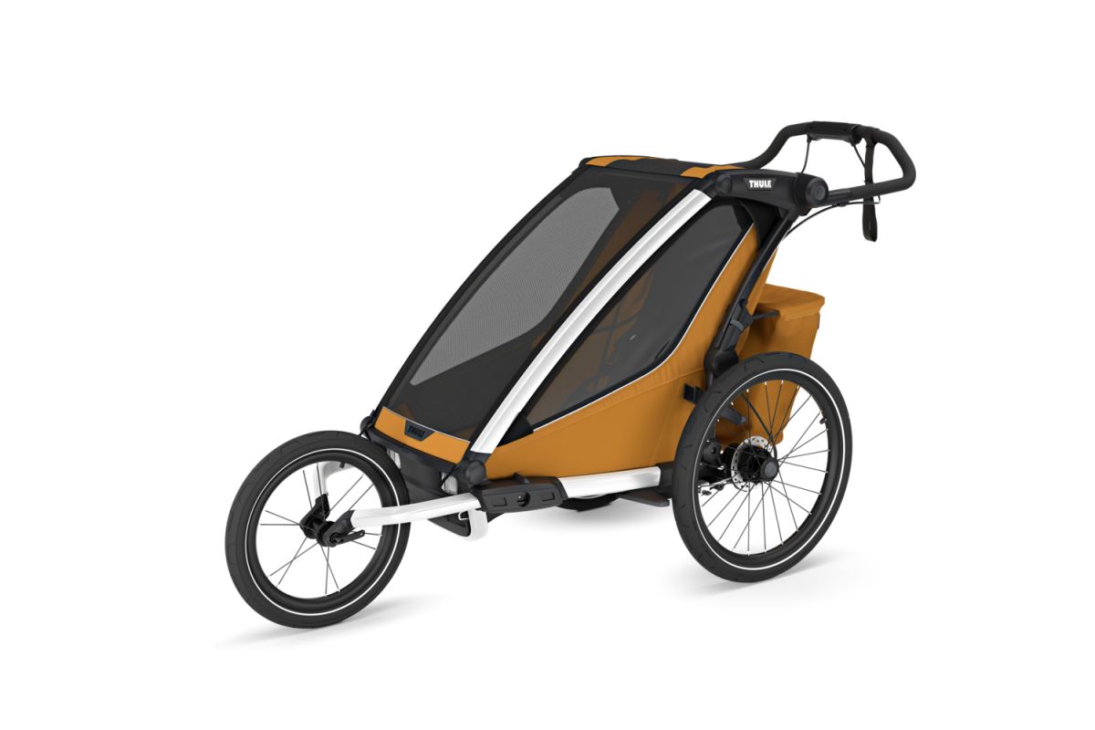 Náhled produktu - Thule Chariot Sport 2 G3 SINGLE Natural Gold + bike set + kočárkový set + běžecký set