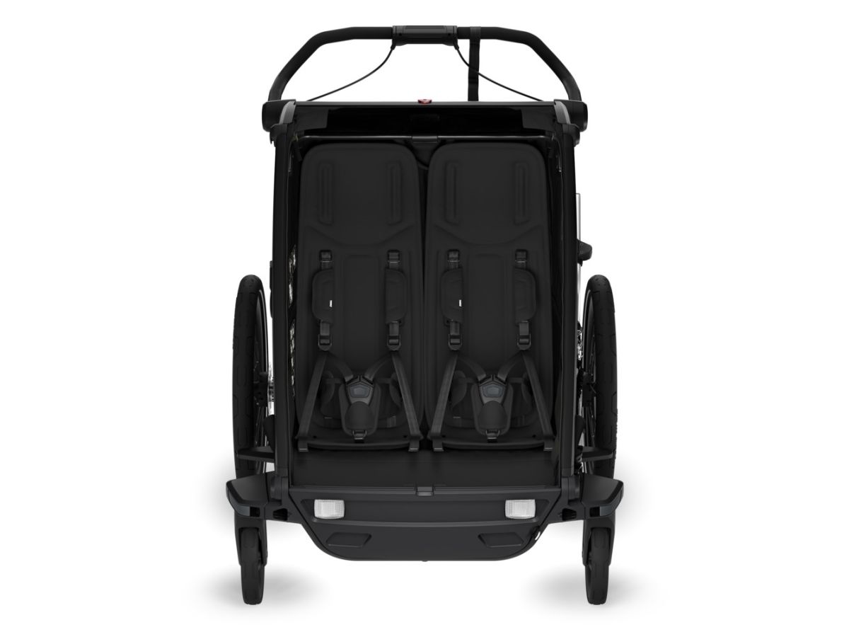 Náhled produktu - Thule Chariot Sport 2 G3 DOUBLE Natural Gold + bike set + kočárkový set + běžecký set
