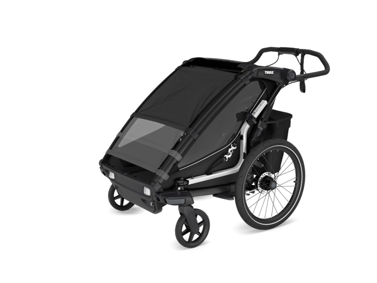 Náhled produktu - Thule Chariot Sport 2 G3 DOUBLE Natural Gold + bike set + kočárkový set + běžecký set