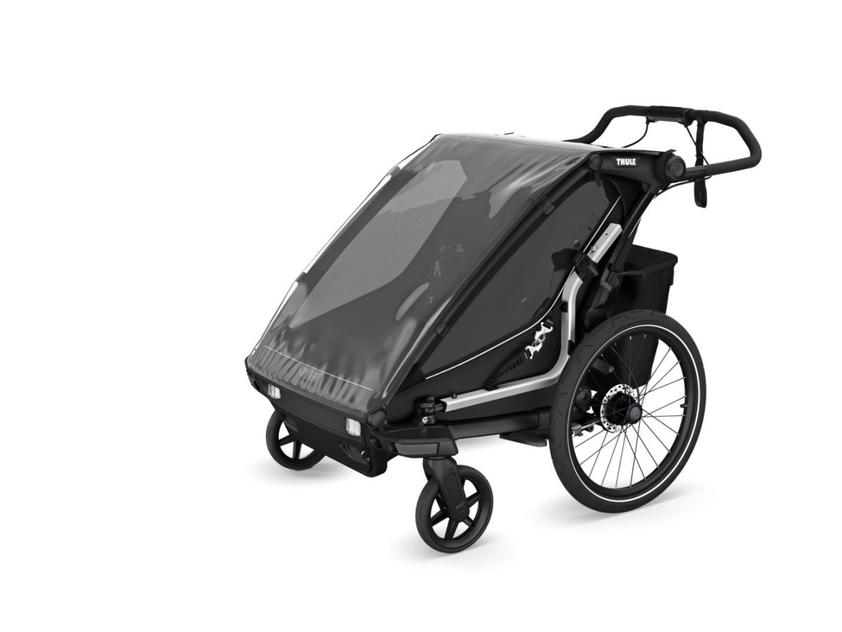 Náhled produktu - Thule Chariot Sport 2 G3 DOUBLE Natural Gold + bike set + kočárkový set + běžecký set
