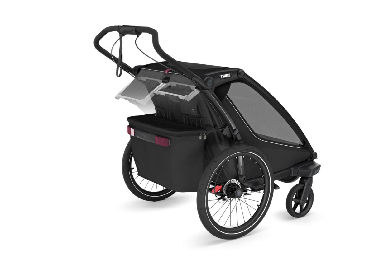 Náhled produktu - Thule Chariot Sport 2 G3 DOUBLE Natural Gold + bike set + kočárkový set + běžecký set
