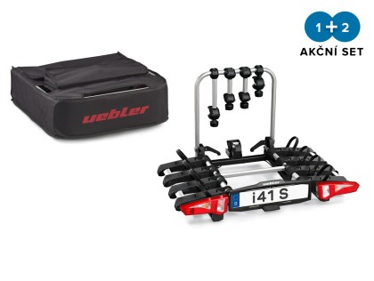 UEBLER i41 S nosič kol pro 4 jízdní kola - skládací, 90° výklop + transportní taška + DOPRAVA ZDARMA