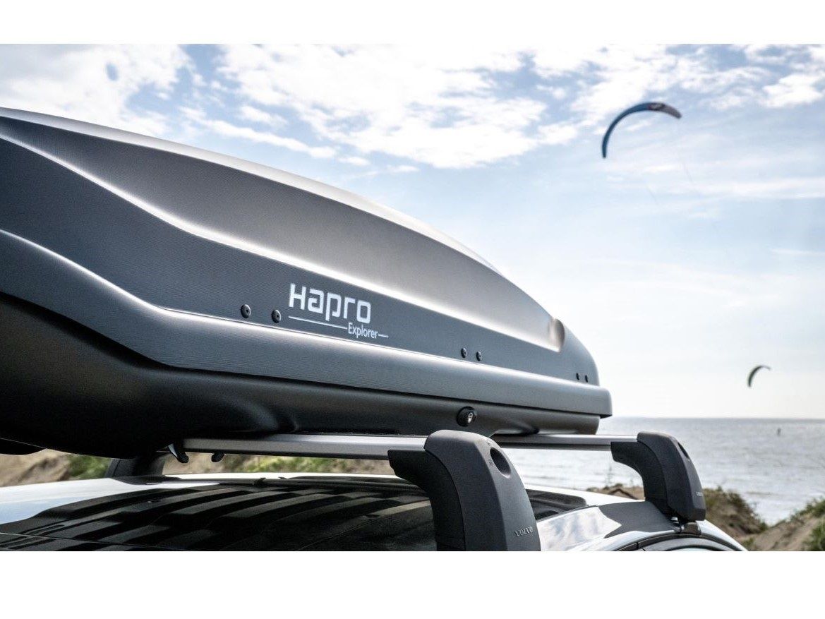 Náhled produktu - Střešní box Hapro Explorer 400 Anthracite